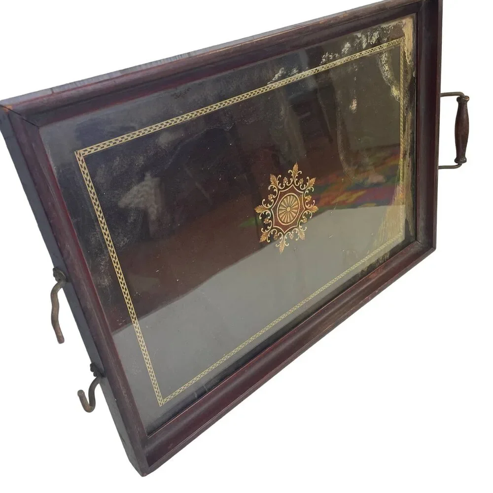 Vintage glass top